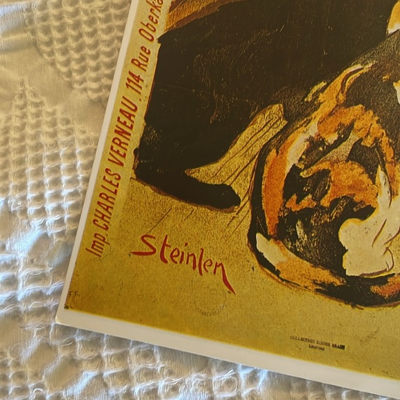 Vintage French Poster! Lait Pur Sterilise! Colorful ready to be framed! - Picture 7 of 12